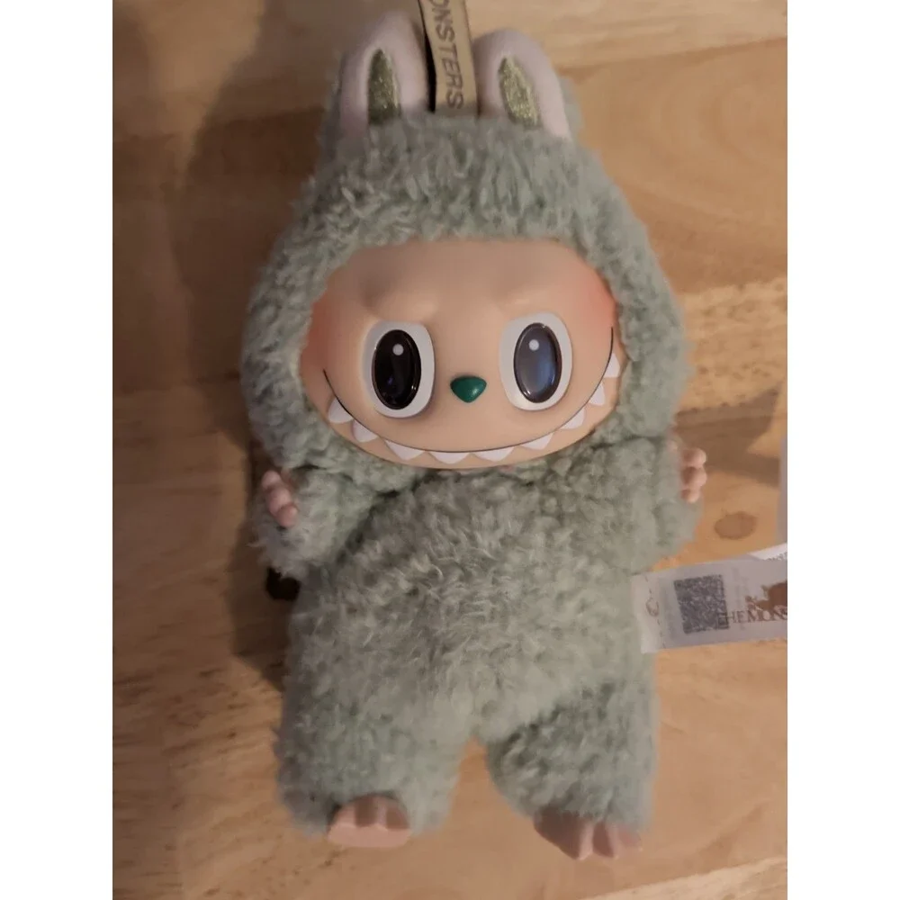 Labubu The Monster Exciting Macaron, Green Grape, POP Mart Brand, Plush Keychain